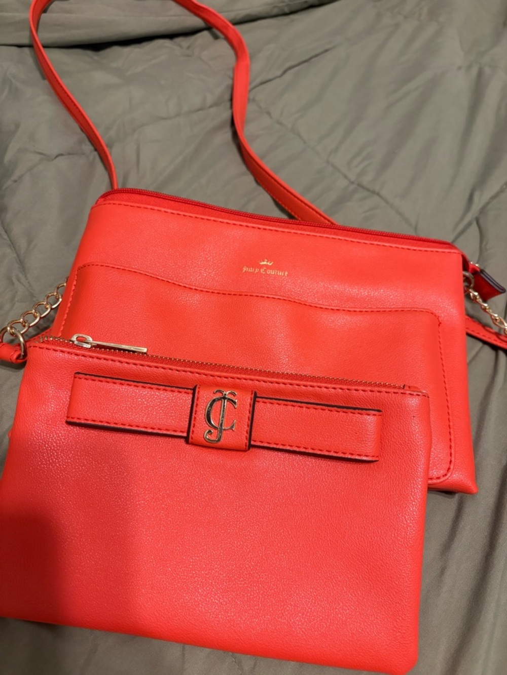 Juicy Couture Women's orange Crossbody Bag with Pouch